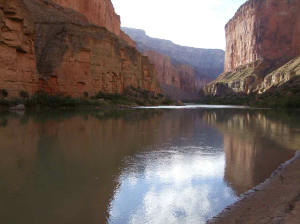 view downstream from Lower Saddle
