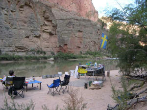 Swedish flag in Saddle camp
