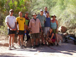 group photograph at Phantom Ranch