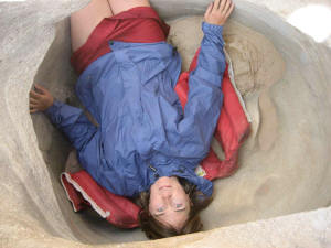 Jenn in the teacups near Pumpkin Springs