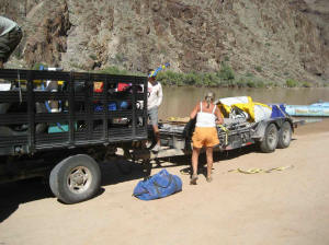 Loading truck at Diamond