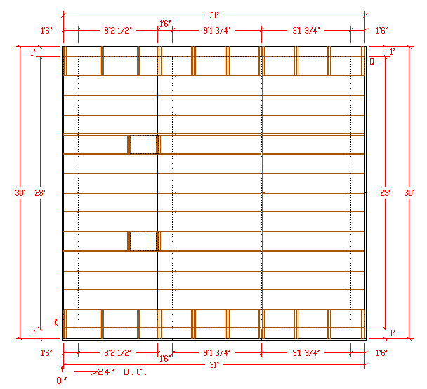 roof production drawing