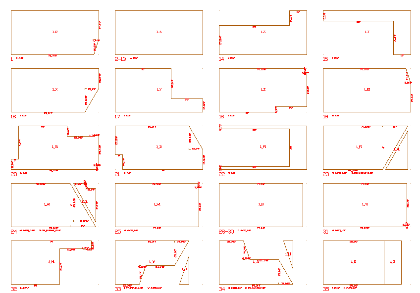 wall cutting drawing